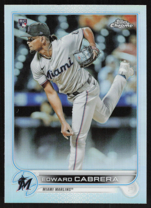 Edward Cabrera 2022 Topps Chrome # 64 RC Refractor Miami Marlins - Collectible Craze America