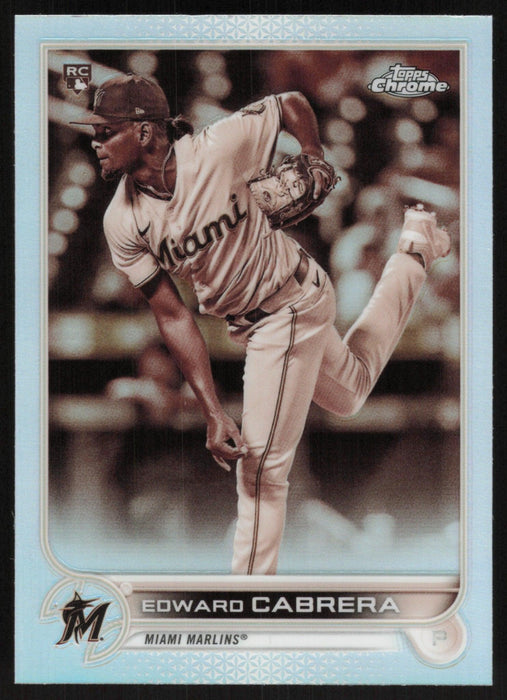 Edward Cabrera 2022 Topps Chrome # 64 RC Sepia Refractor Miami Marlins - Collectible Craze America