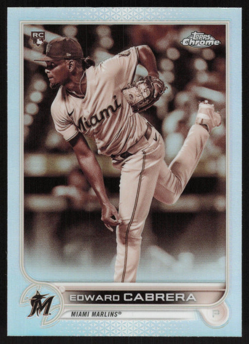 Edward Cabrera 2022 Topps Chrome # 64 RC Sepia Refractor Miami Marlins - Collectible Craze America