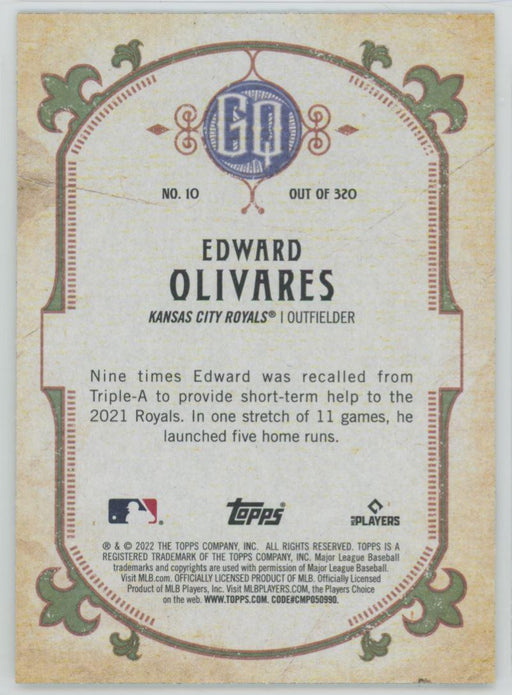 Edward Olivares 2022 Topps Gypsy Queen # 10 Kansas City Royals - Collectible Craze America