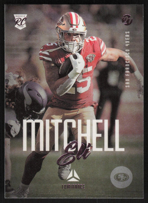 Eli Mitchell 2021 Panini Chronicles Luminance # 220 RC Pink San Francisco 49ers - Collectible Craze America