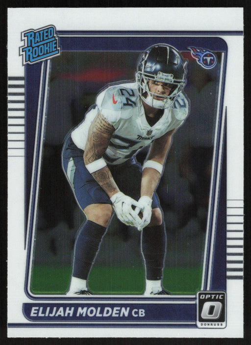 Elijah Molden 2021 Donruss Optic Rated Rooke # 300 RC Tennessee Titans Base - Collectible Craze America