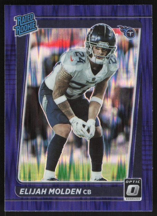 Elijah Molden 2021 Donruss Optic Rated Rookie # 300 RC Purple Shock Te —  Collectible Craze America