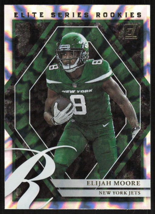 Elijah Moore 2021 Donruss Elite Series Rookies # ESR-EMO New York Jets - Collectible Craze America