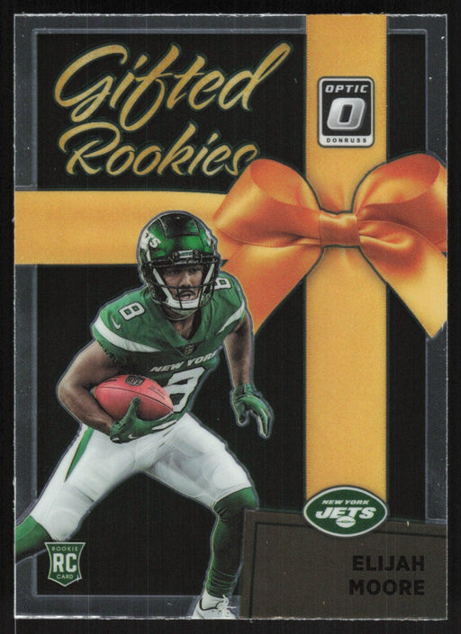 Elijah Moore 2021 Donruss Optic Gifted Rookies # GR-16 RC New York Jets - Collectible Craze America