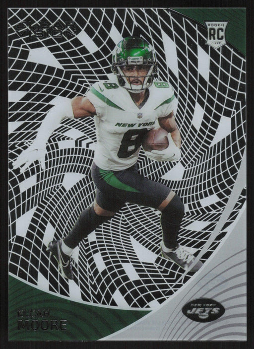 Elijah Moore 2021 Panini Chronicles Clear Vision # CVR-17 RC New York Jets - Collectible Craze America