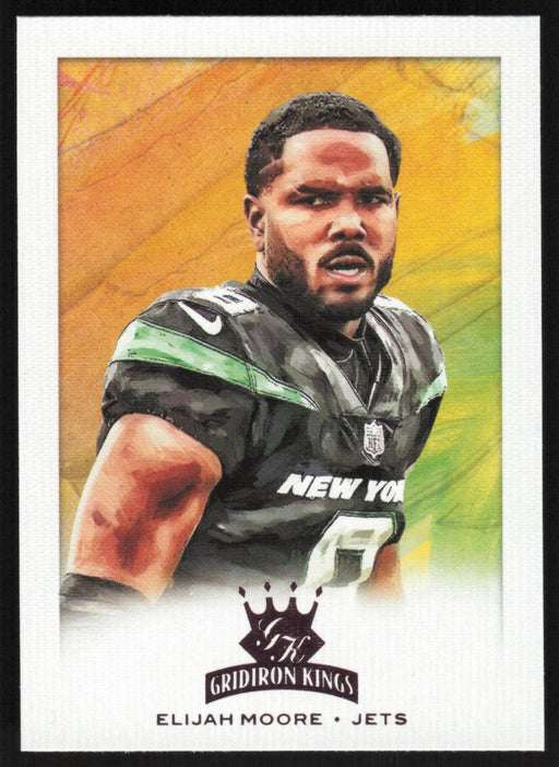 Elijah Moore 2021 Panini Chronicles Gridiron Kings # GK-30 RC Pink New York Jets - Collectible Craze America