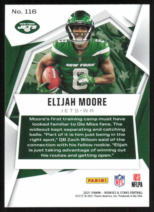 Elijah Moore 2021 Panini Rookies & Stars # 116 RC New York Jets Base - Collectible Craze America