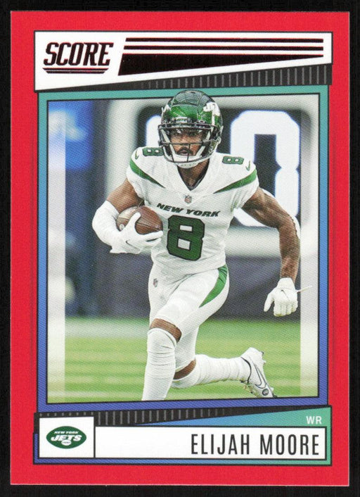 Elijah Moore 2022 Panini Score Football # 294 Red New York Jets - Collectible Craze America