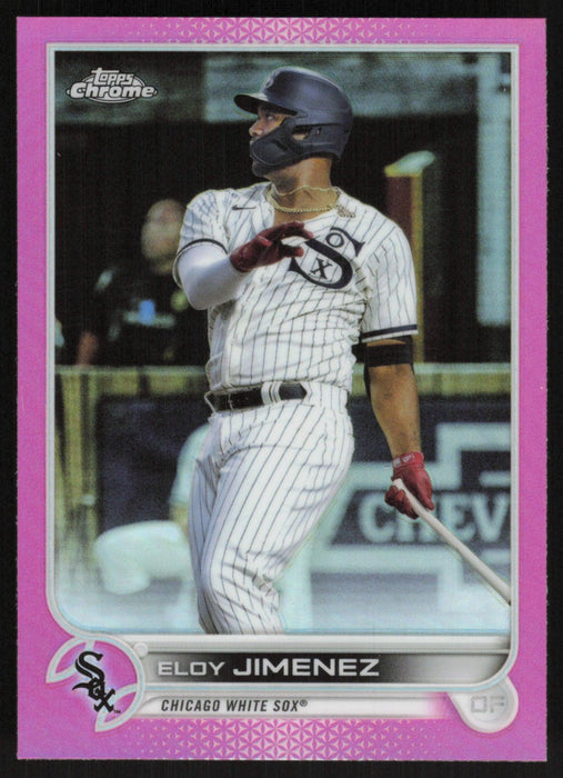 Eloy Jimenez 2022 Topps Chrome # 16 Pink Refractor Chicago White Sox - Collectible Craze America