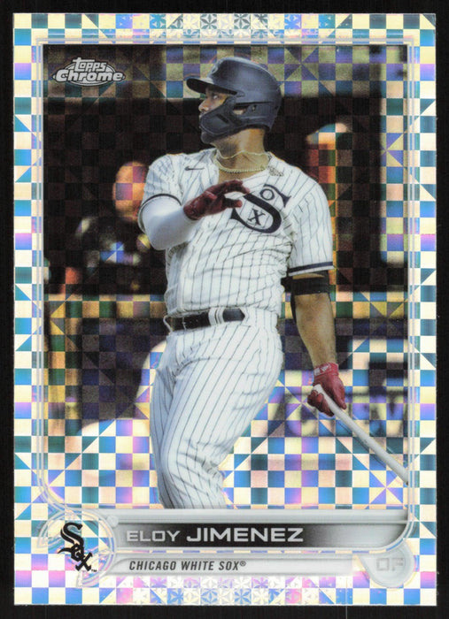 Eloy Jimenez 2022 Topps Chrome # 16 X-Fractor Chicago White Sox - Collectible Craze America