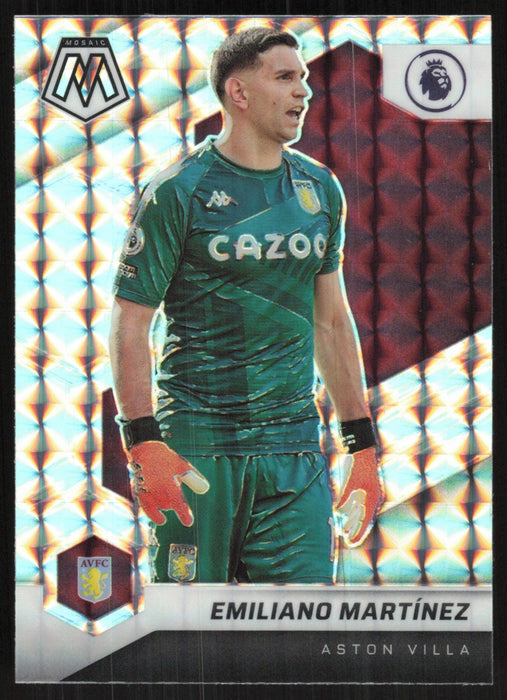 Emiliano Martínez 2021 Panini Mosaic Premier League # 125 Silver Prizm Aston Villa - Collectible Craze America