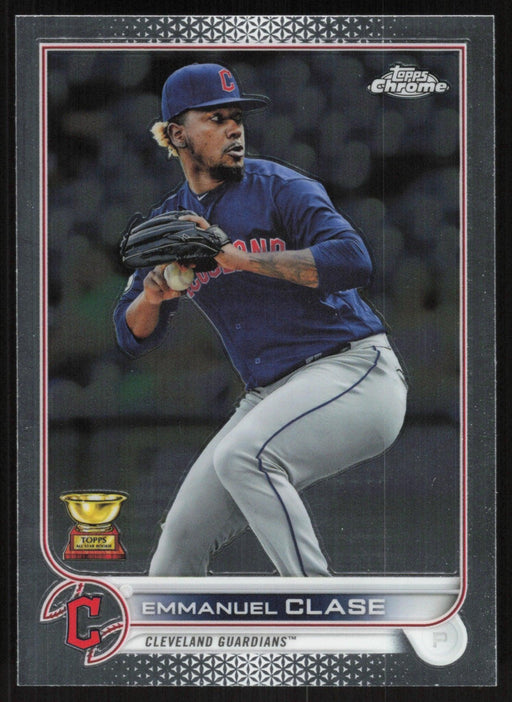 Emmanuel Clase 2022 Topps Chrome Baseball # 130 Cleveland Guardians Base - Collectible Craze America