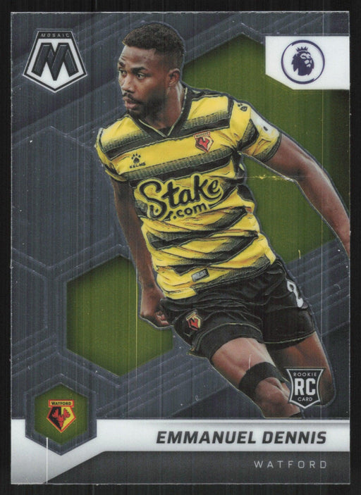 Emmanuel Dennis 2021 Panini Mosaic Premier League # 42 RC Watford Base - Collectible Craze America