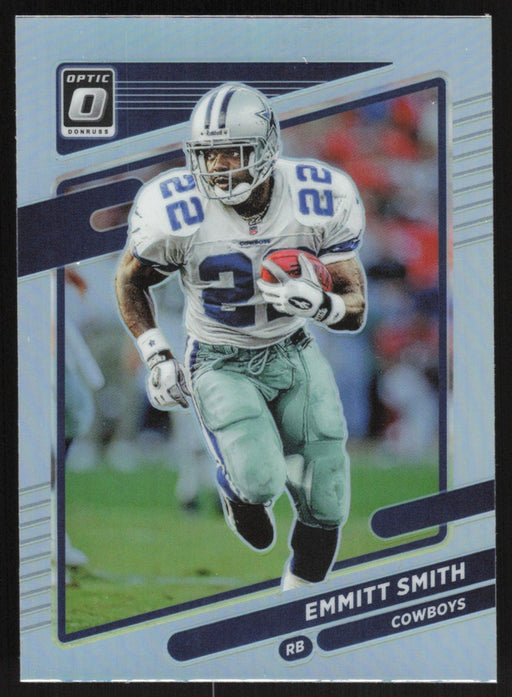 Emmitt Smith 2021 Donruss Optic # 25 Silver Prizm Dallas Cowboys - Collectible Craze America