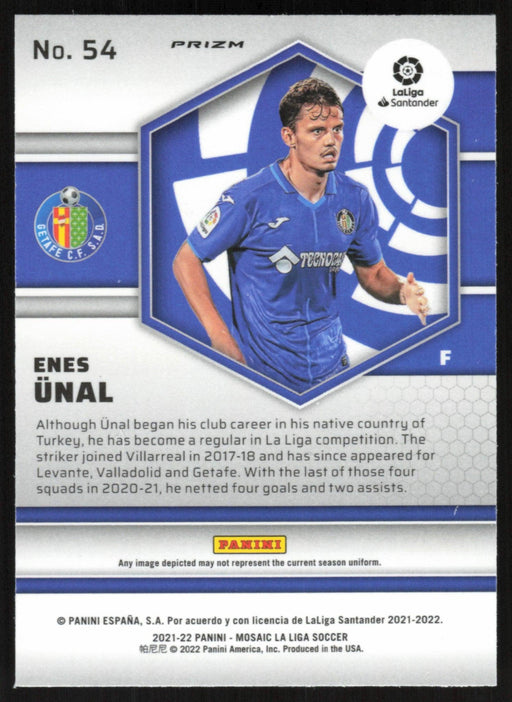 Enes Unal 2021 Panini Mosaic La Liga # 54 Mosaic Prizm Getafe CF - Collectible Craze America