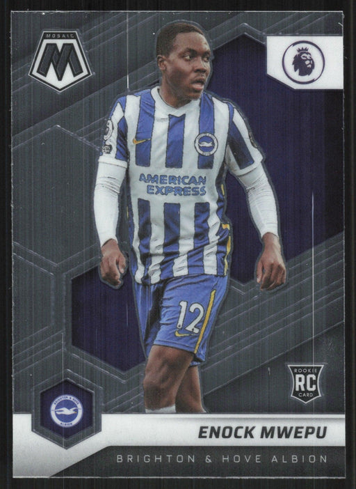 Enock Mwepu 2021 Panini Mosaic Premier League # 113 RC Brighton & Hove Albion Base - Collectible Craze America