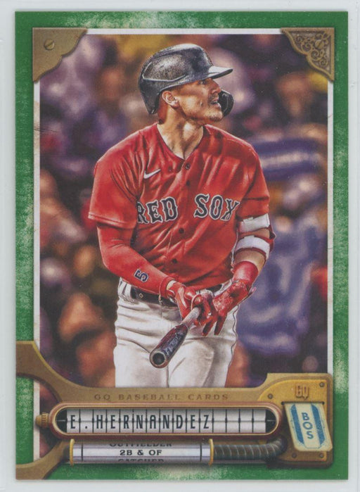 Enrique Hernandez 2022 Topps Gypsy Queen # 28 Green Border Boston Red Sox - Collectible Craze America