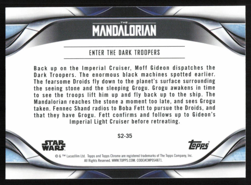 Enter the Dark Troopers 2022 Topps Chrome Star Wars Mandalorian # S2-35 - Collectible Craze America