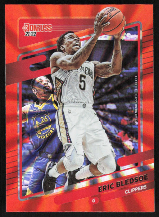 Eric Bledsoe 2021 Donruss # 101 Orange Holo Laser Los Angeles Clippers - Collectible Craze America