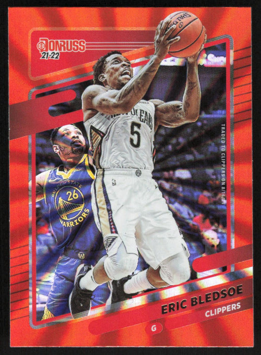 Eric Bledsoe 2021 Donruss # 101 Orange Holo Laser Los Angeles Clippers - Collectible Craze America