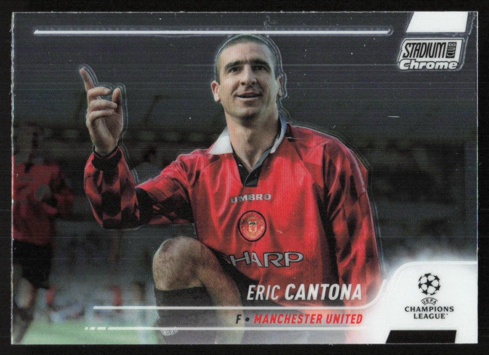 Eric Cantona 2021 Topps Stadium Club Chrome UEFA Champions League # 99 Manchester United Base - Collectible Craze America