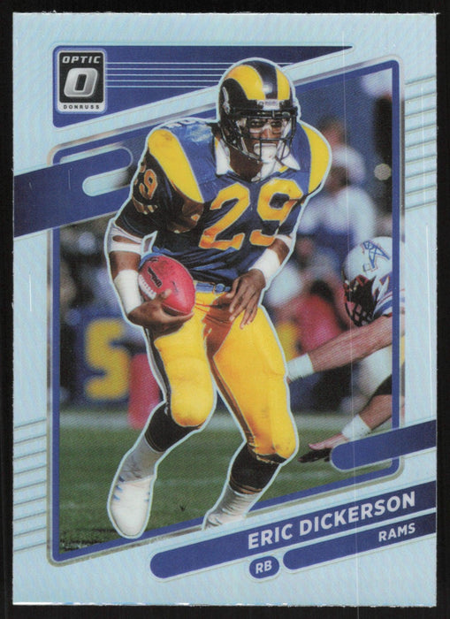 Eric Dickerson 2021 Donruss Optic # 188 Silver Prizm Los Angeles Rams - Collectible Craze America