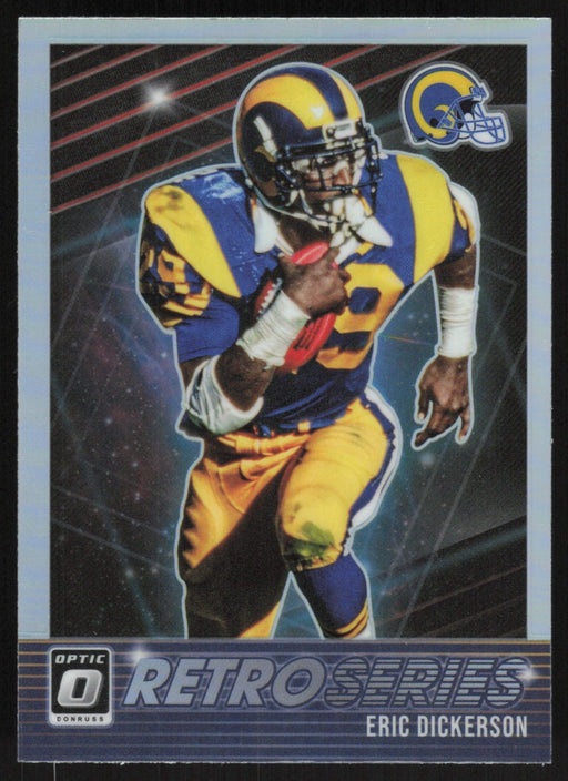 Eric Dickerson 2021 Donruss Optic Retro Series # RS-ED Silver Prizm Los Angeles Rams - Collectible Craze America