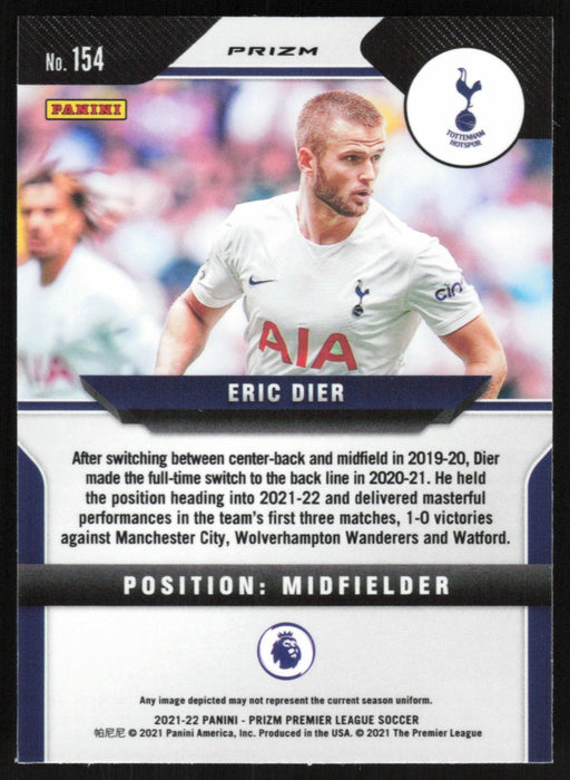 Eric Dier 2021 Panini Prizm Premier League # 154 Pink Ice Tottenham Hotspur - Collectible Craze America