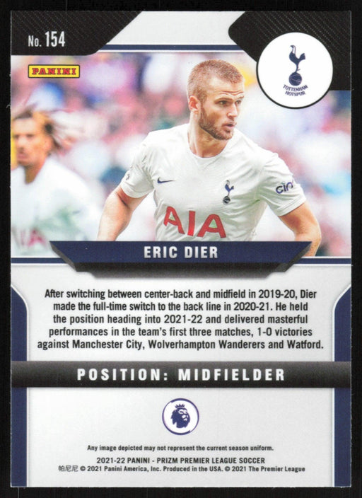 Eric Dier 2021 Panini Prizm Premier League # 154 Tottenham Hotspur - Collectible Craze America