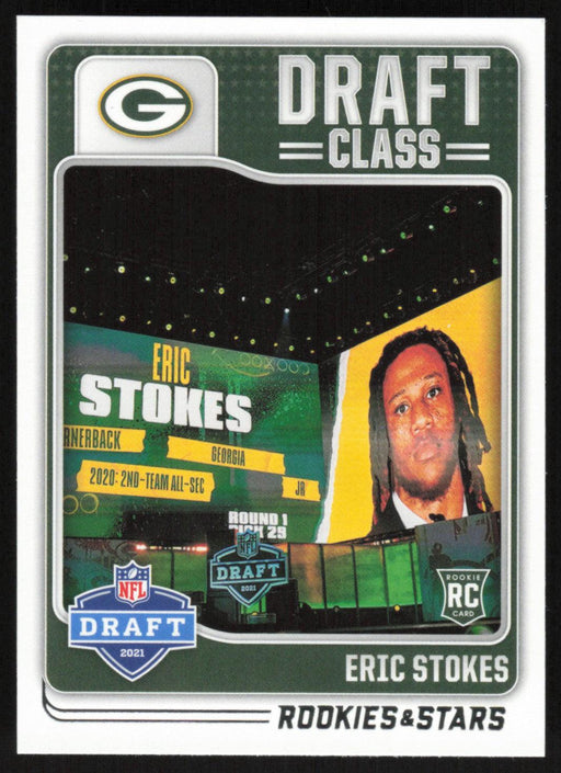 Eric Stokes 2021 Panini Rookie & Stars # DC-18 RC Draft Class Green Bay Packers - Collectible Craze America