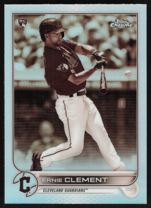 Ernie Clement 2022 Topps Chrome # 145 RC Sepia Refractor Cleveland Guardians - Collectible Craze America