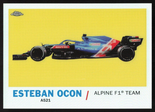 Esteban Ocon 2021 Topps Chrome Formula 1 1961 Topps Sports Cars # T61-EO Insert - Collectible Craze America