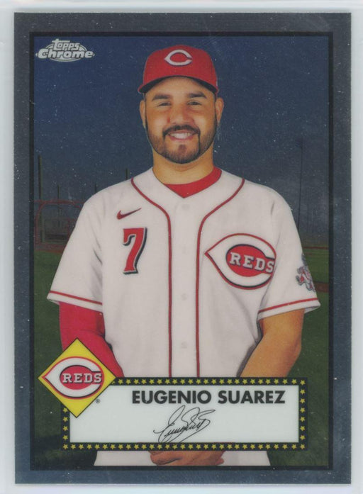 Eugenio Suarez 2021 Topps Chrome Platinum Anniversary # 216 Cincinnati Reds - Collectible Craze America