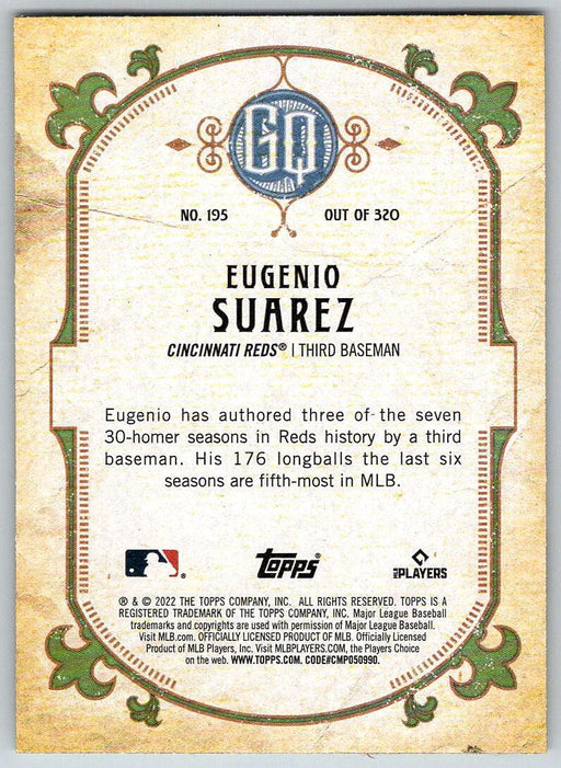 Eugenio Suarez 2022 Topps Gypsy Queen # 195 Cincinnati Reds - Collectible Craze America