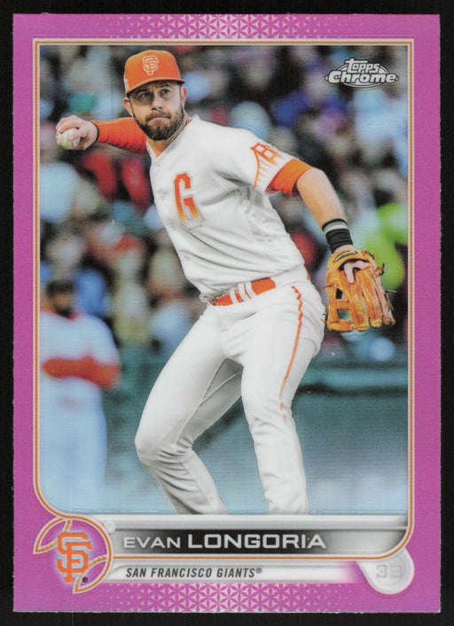 Evan Longoria 2022 Topps Chrome # 54 Pink Refractor San Francisco Giants - Collectible Craze America