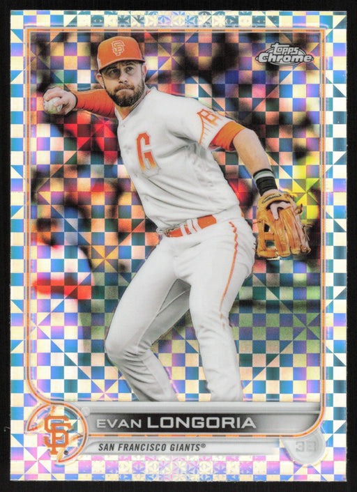 Evan Longoria 2022 Topps Chrome # 54 X-Fractor San Francisco Giants - Collectible Craze America