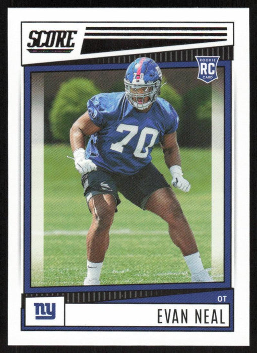 Evan Neal 2022 Panini Score Football # 320 RC Base New York Giants - Collectible Craze America