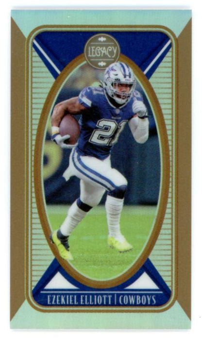 Ezekiel Elliott 2022 Panini Legacy Premium Edition Mini Bronze # 25 68/75 Dallas Cowboys - Collectible Craze America