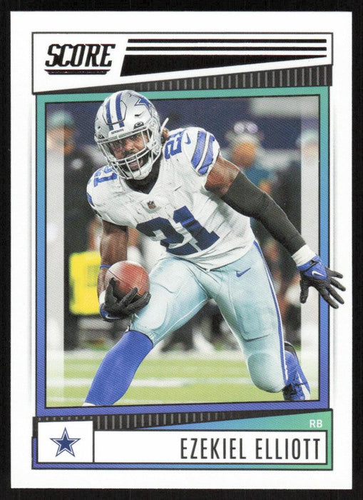 Ezekiel Elliott 2022 Panini Score Football # 223 Base Dallas Cowboys - Collectible Craze America