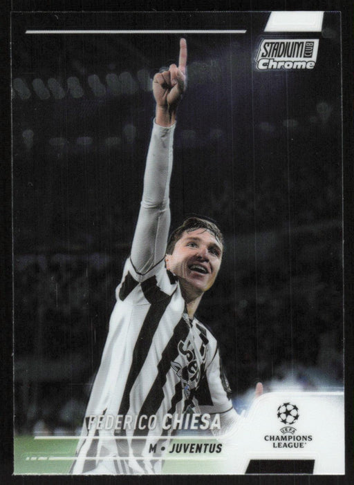 Federico Chiesa 2021 Topps Stadium Club Chrome UEFA Champions League # 74 Juventus Base - Collectible Craze America