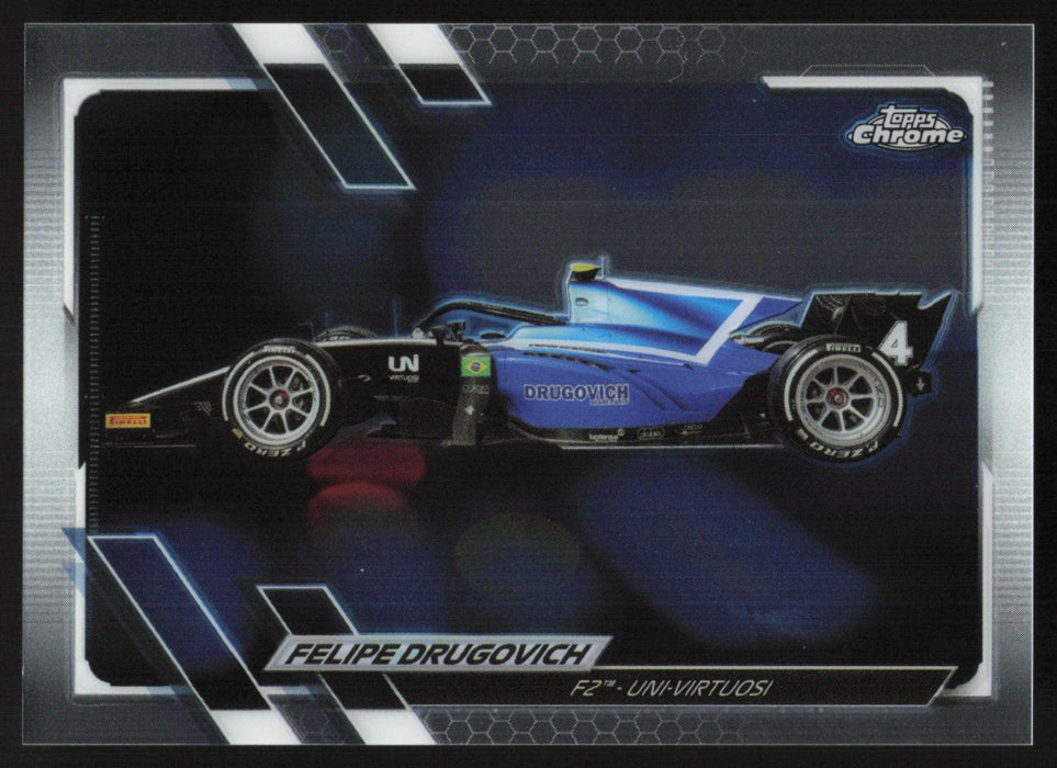 Felipe Drugovich 2021 Topps Chrome Formula 1 # 118 F2 - UNI-Virtuosi - Collectible Craze America