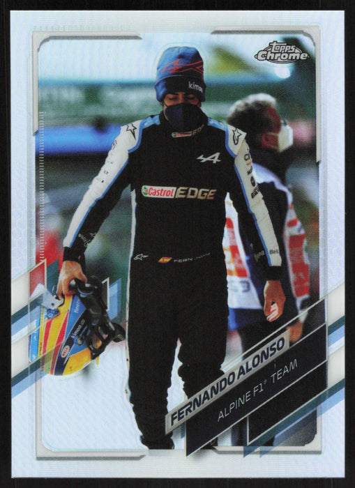 Fernando Alonso 2021 Topps Chrome Formula 1 # 41 Refractor - Collectible Craze America