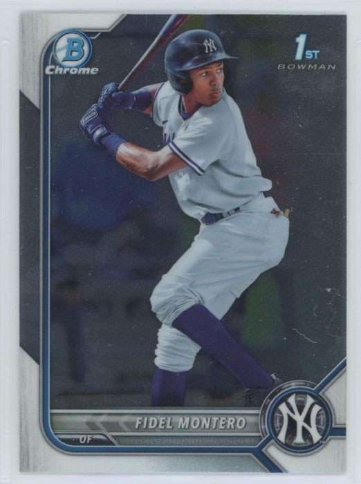 Fidel Montero 2022 Bowman Chrome Prospects # BCP-74 1st Bowman New York Yankees - Collectible Craze America