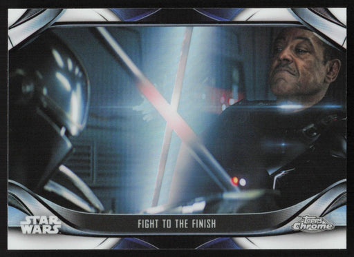 Fight to the Finish 2022 Topps Chrome Star Wars Mandalorian # S2-46 Refractor - Collectible Craze America