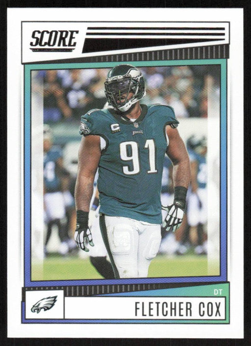 Fletcher Cox 2022 Panini Score Football # 248 Base Philadelphia Eagles - Collectible Craze America