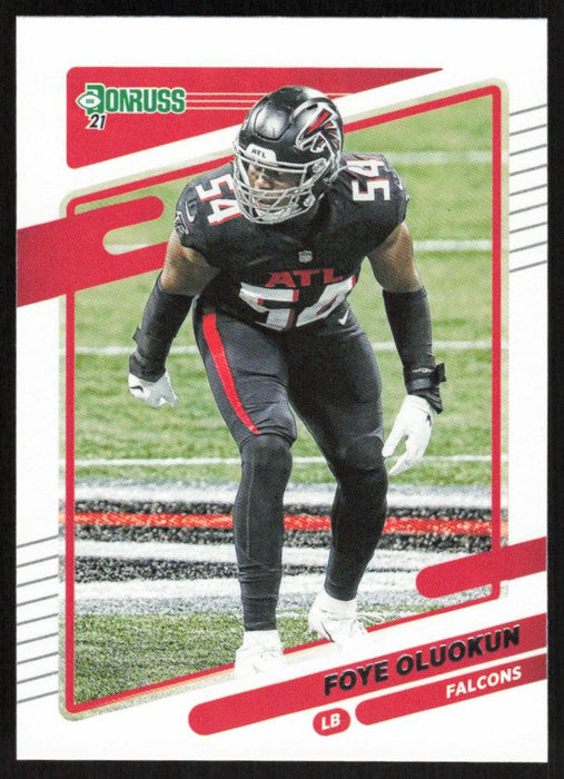 Foye Oluokun 2021 Donruss Football # 236 Atlanta Falcons Base - Collectible Craze America