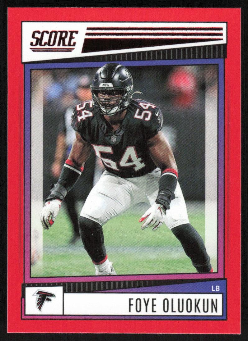 Foye Oluokun 2022 Panini Score Football # 42 Red Atlanta Falcons —  Collectible Craze America