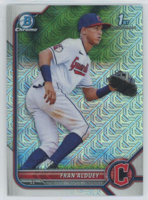 Fran Alduey 2022 Bowman Chrome Prospects # BCP-39 Mojo Refrctor Cleveland Guardians - Collectible Craze America