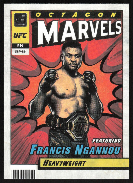 Francis Ngannou 2022 Panini Donruss UFC Octagon Marvels # 16 Heavyweight - Collectible Craze America